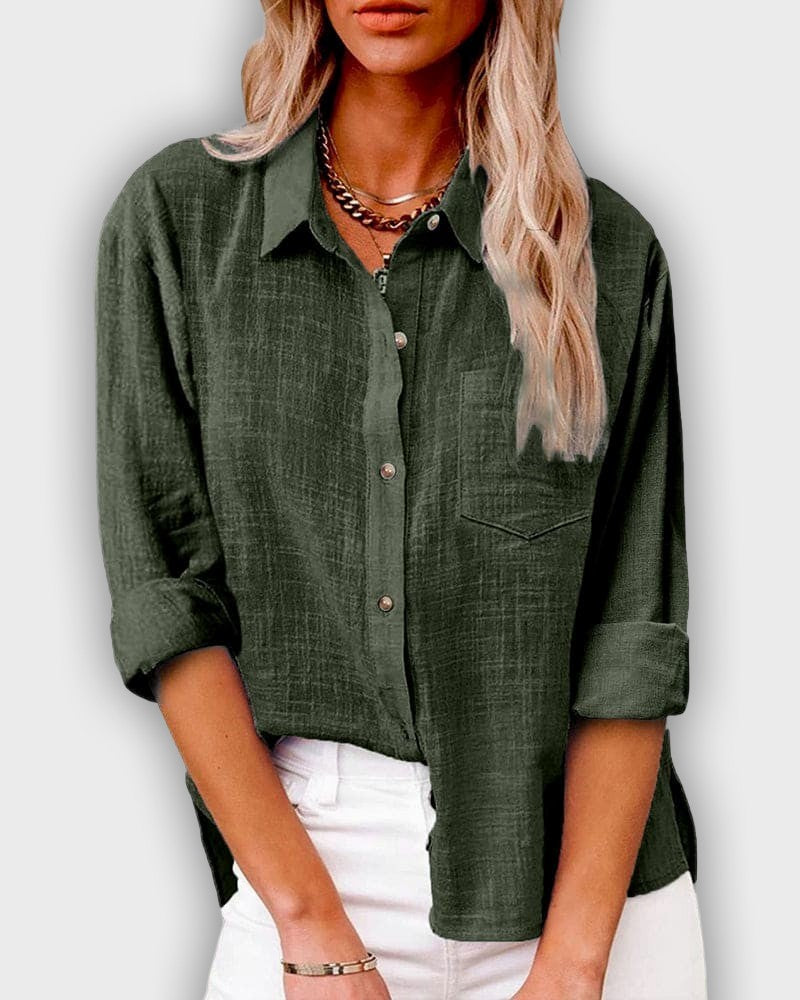 Women's Long Sleeve Lycra Shirt in Dark Blue