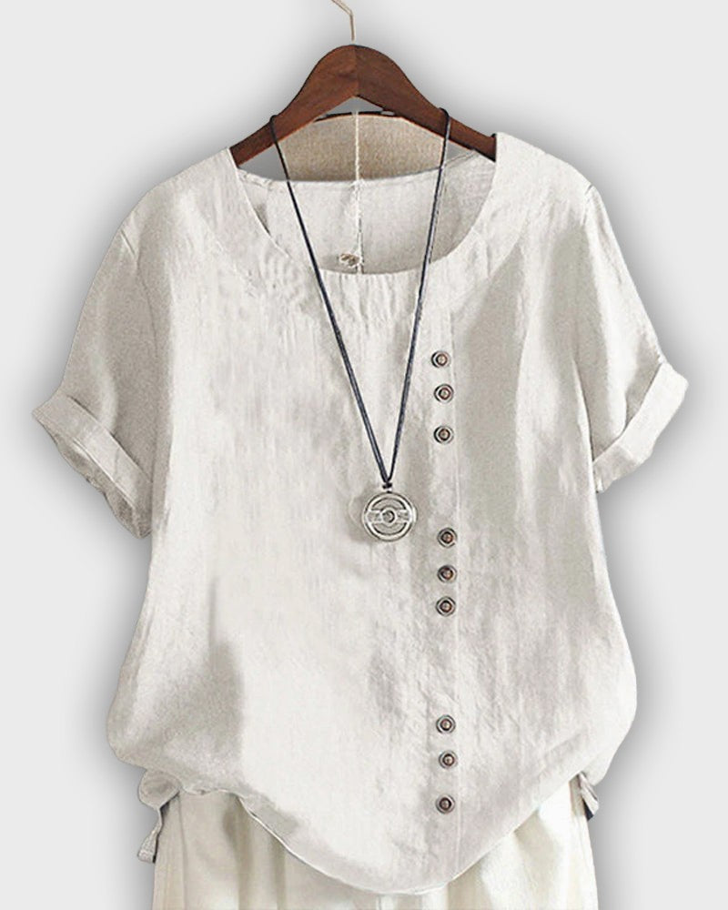 Elegant Women's Short Sleeve Shirt