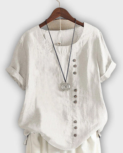 Elegant Women's Short Sleeve Shirt