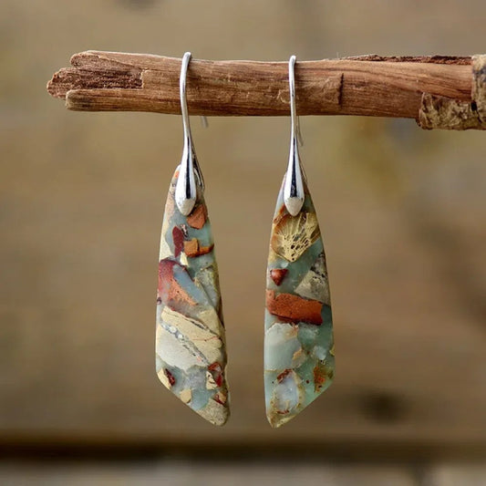 Luxury Retro Earrings Adorned with Shimmering Stones