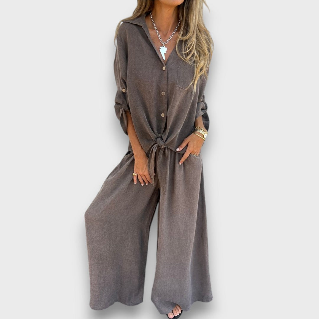 Soren – Set with Oversized Shirt and Wide Pants