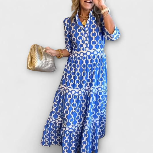 Midi Dresses with Chain Print