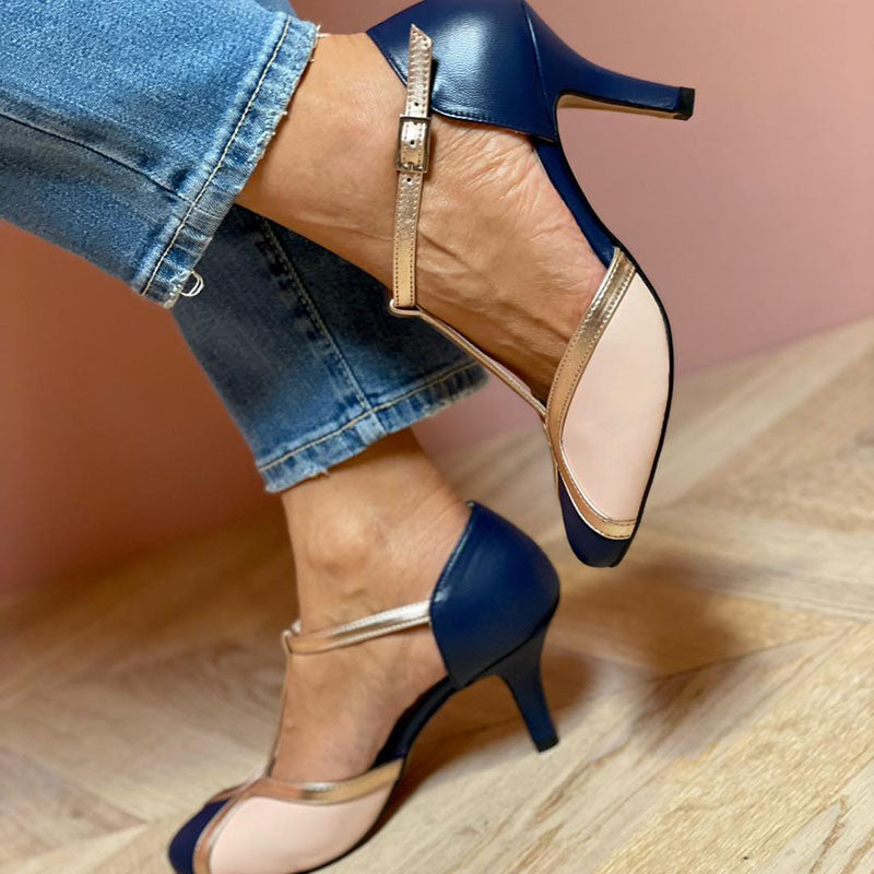 Alesia™ | Colorful and Comfortable T-Strap Shoes with Round Toe