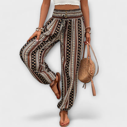 Scarlet Ethnographic Pants - Unique Comfort and Style