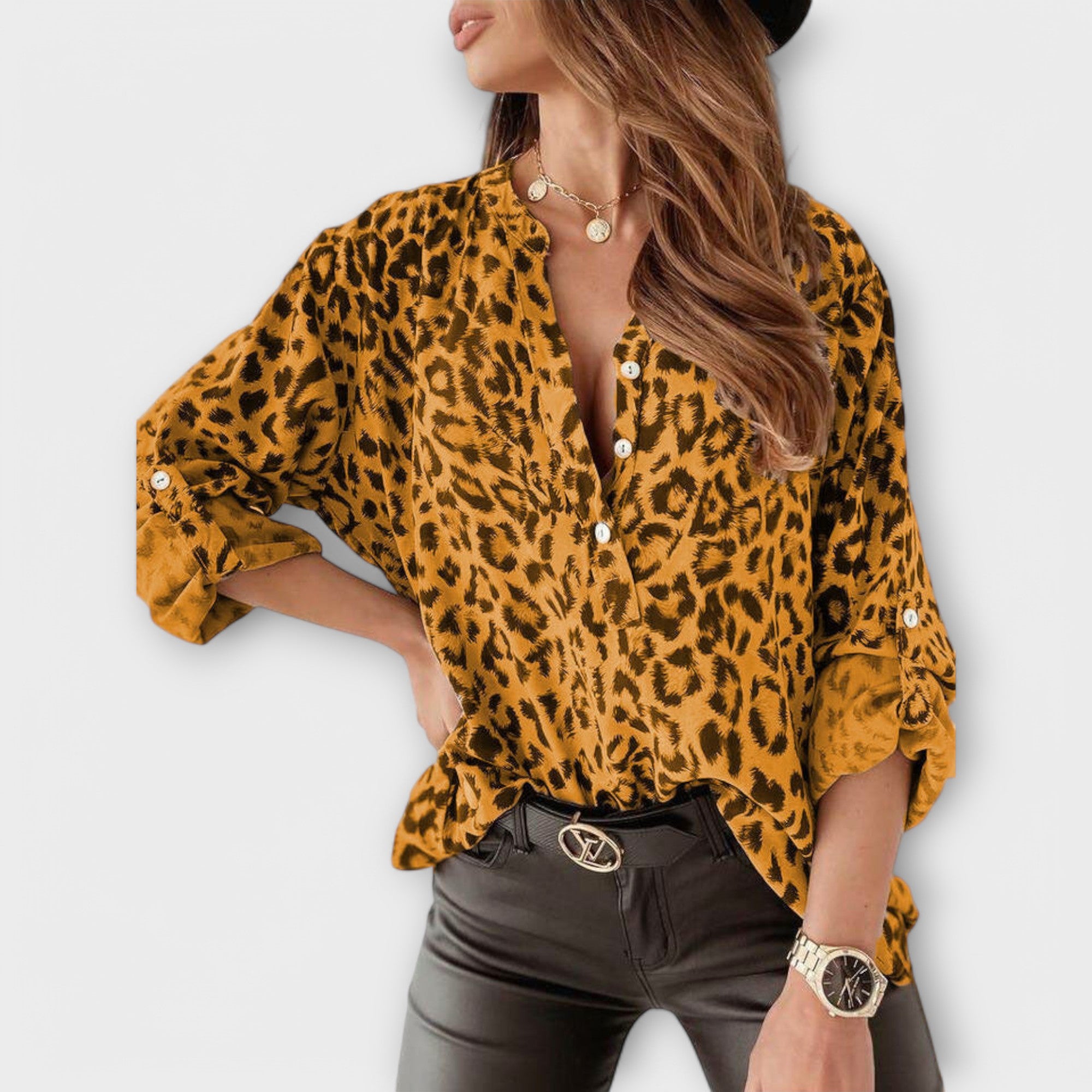 Elegant Tiger Print T-Shirt