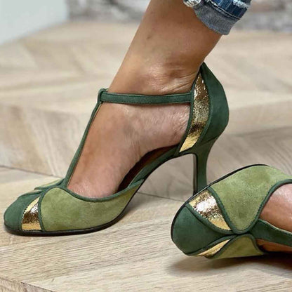 Alesia™ | Open Toe Heels with Strap