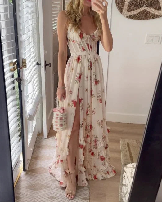 Sonia | Midi Dress with Floral Print