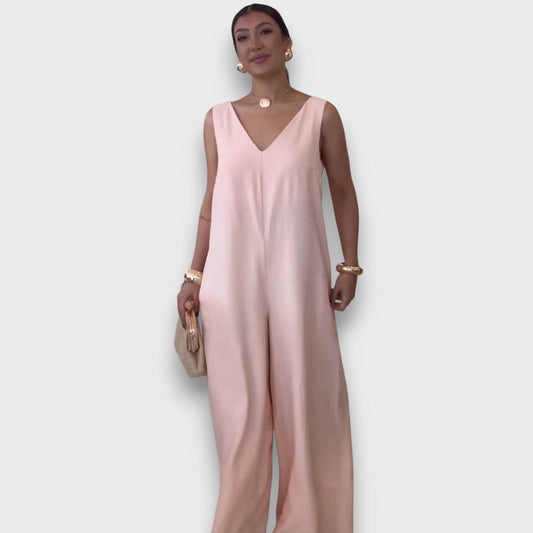 Aubryn – Jump Suit with V-Neck