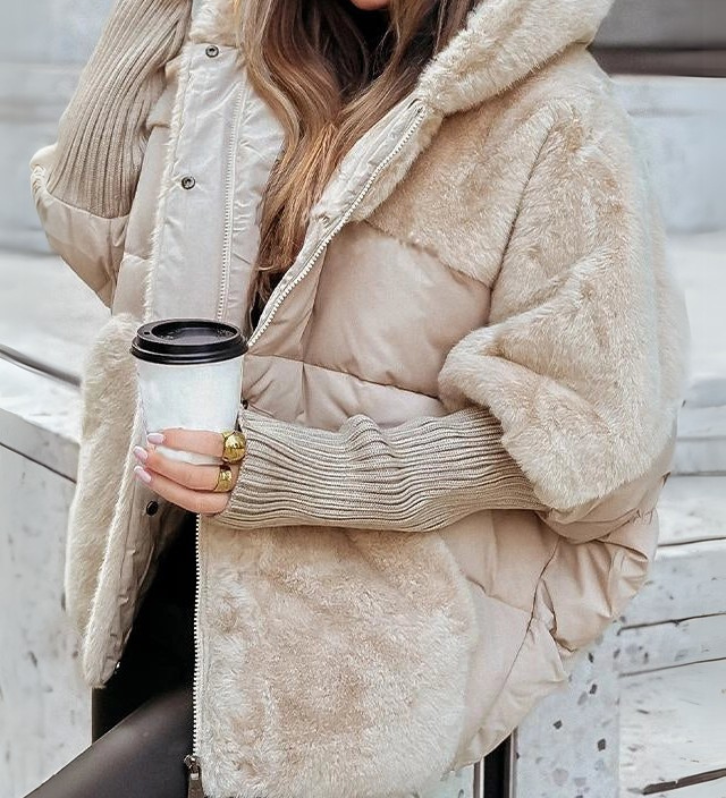 RAINA - Giacca Termica con Cappuccio