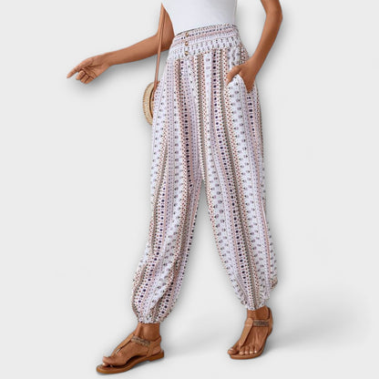 Scarlet Ethnographic Pants - Unique Comfort and Style