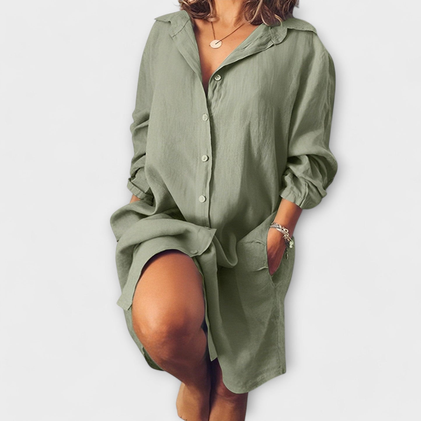 Casual Linen Shirt for Women - Elegant and Comfortable