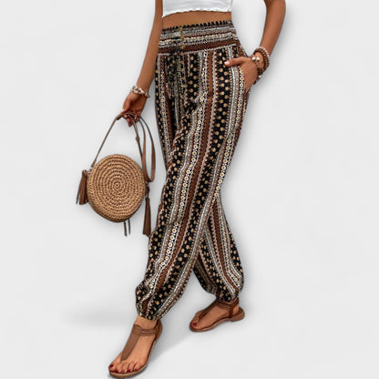 Scarlet Ethnographic Pants - Unique Comfort and Style