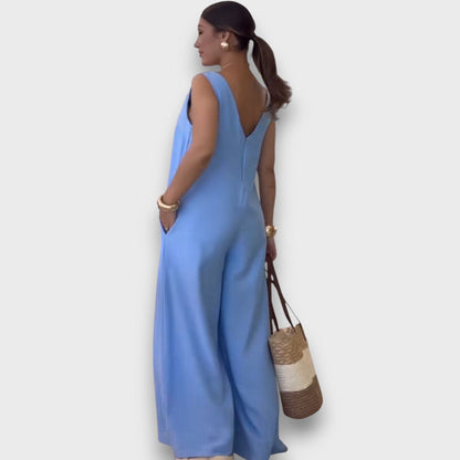 Aubryn – Jump Suit with V-Neck