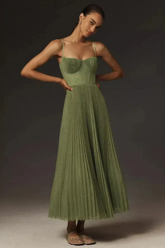 Isabella | Midi Dress with Tulle Springs
