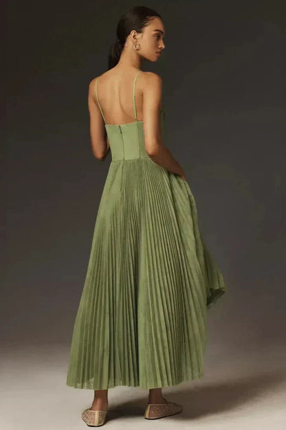 Isabella | Striped Tulle Midi Dress