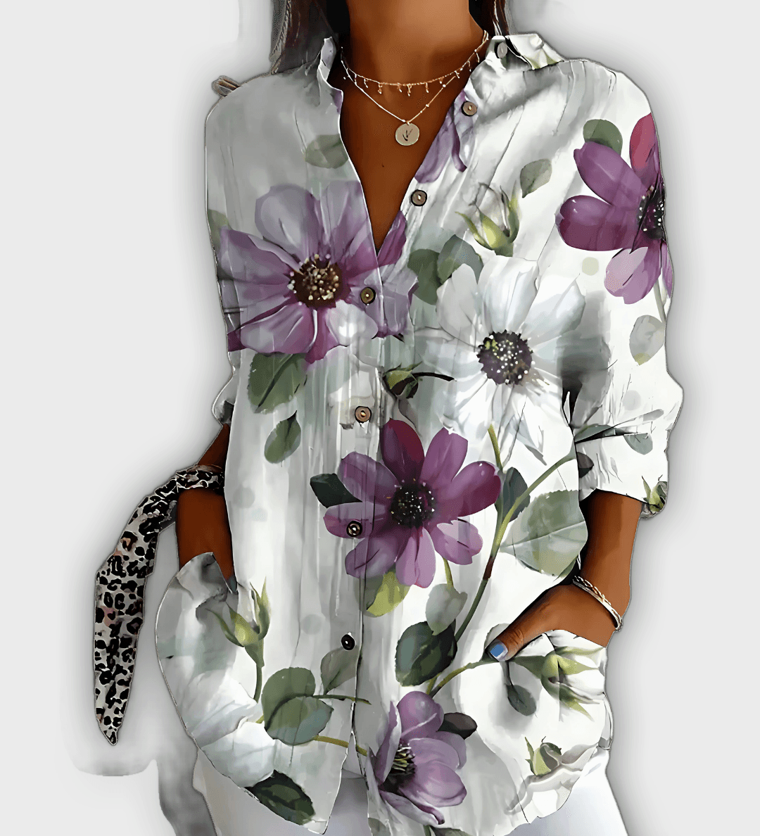 Elegant Floral Shirt Ivy - Comfort and Everyday Style
