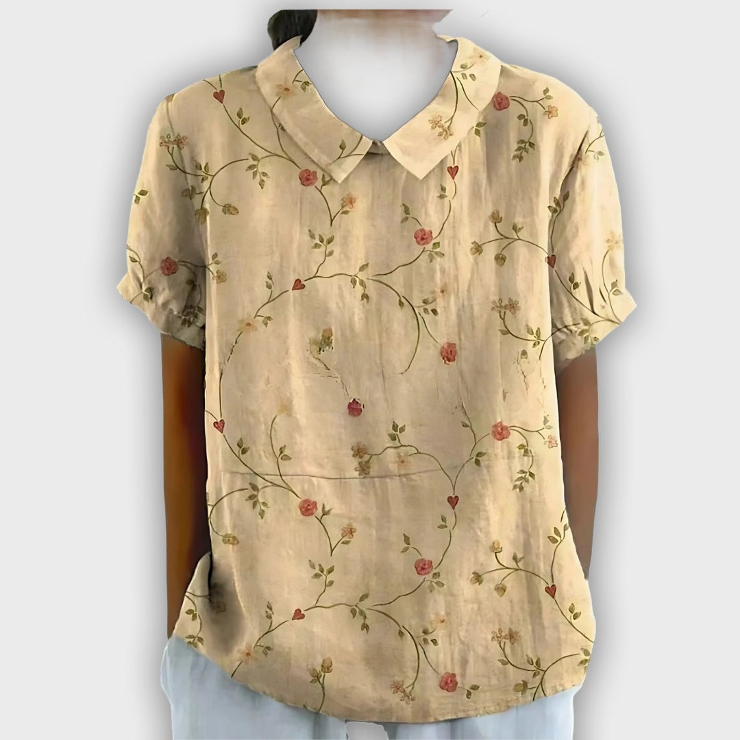 Floral Linen Shirt for Women - Comfort and Elegance for Every Occasion