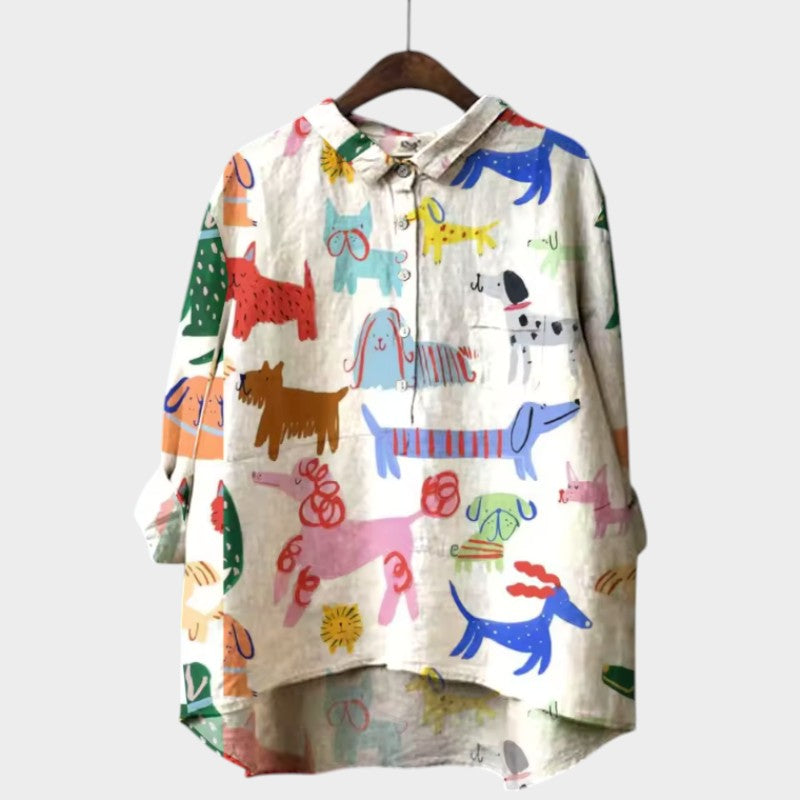 MARIANELLA™ | Oversized Blouse with Print