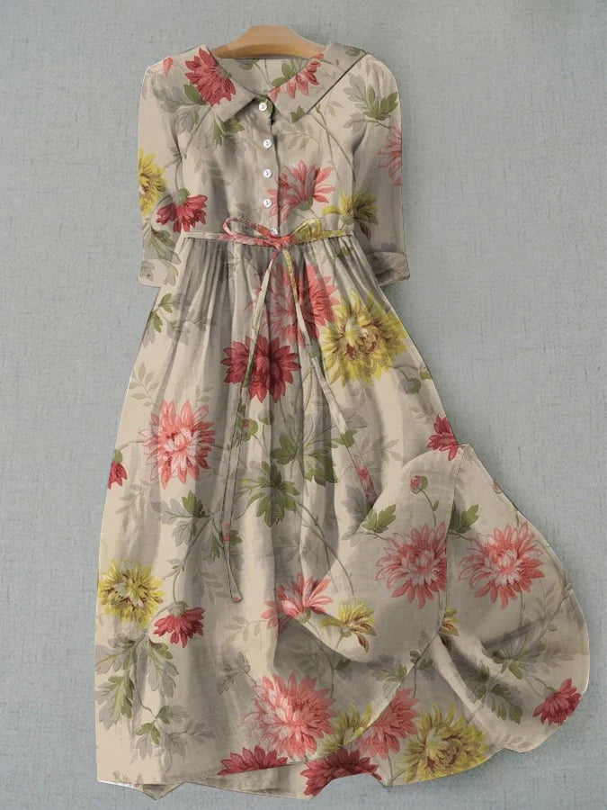 Zinnia - Women's Shirt Dress with Straps