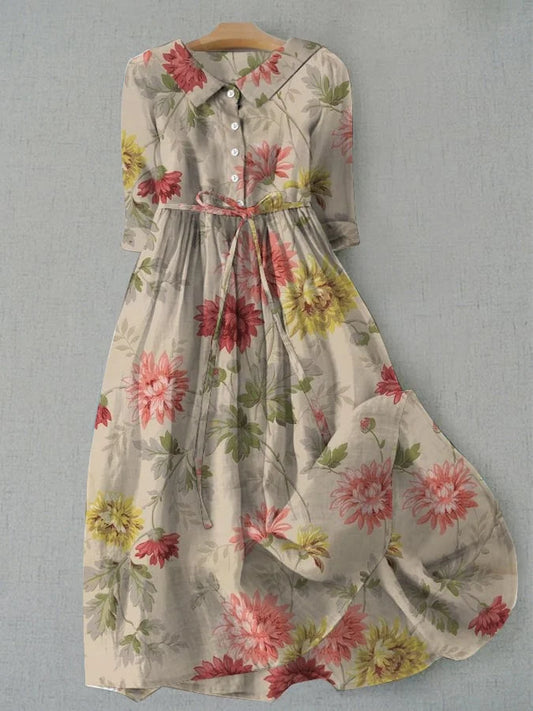 Zinnia - Women's Shirt Dress with Straps