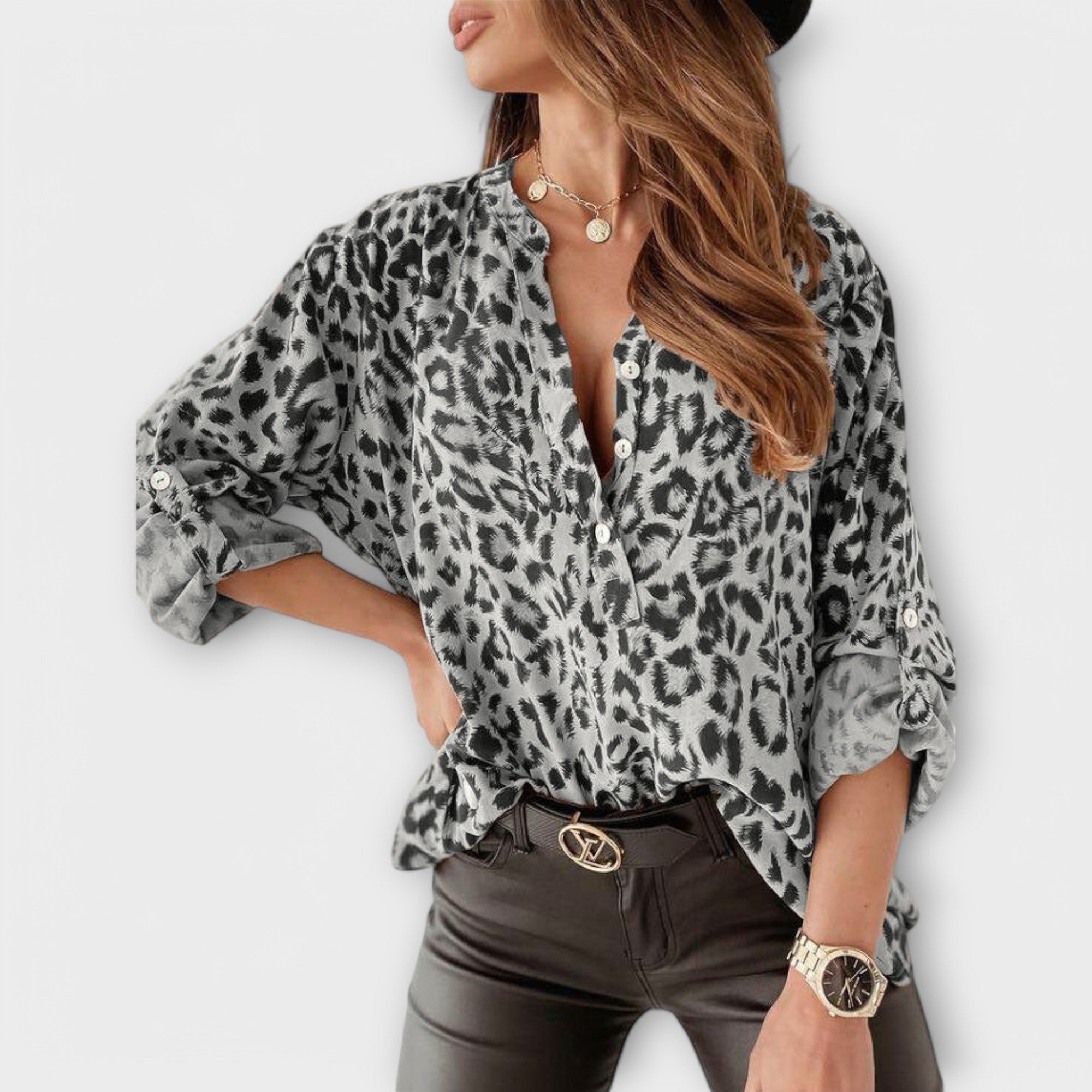 Elegant Tiger Print T-Shirt