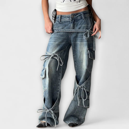 Denim Jeans with Decorative Details