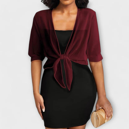 Olivia Open Front Shirt - Comfort and Elegance