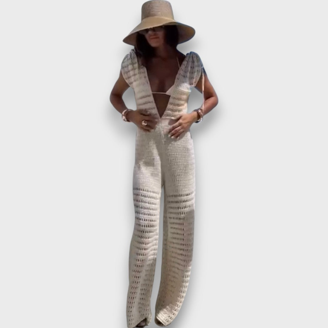 Aizlin – Summer Jumpsuit with Macrame Details