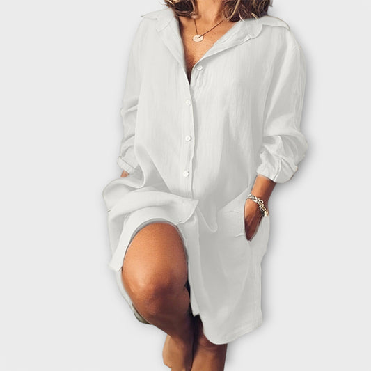 Casual Linen Shirt for Women - Elegant and Comfortable