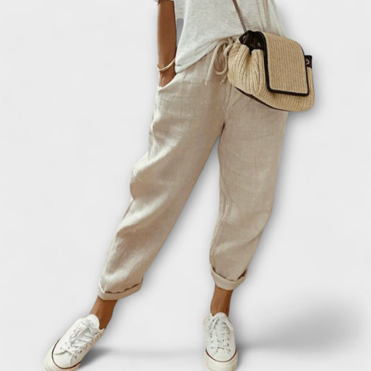Linen Pants with a Relaxed Fit