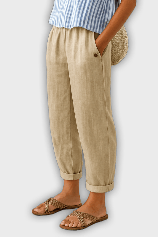 Elegant Summer Pants with Side Pockets