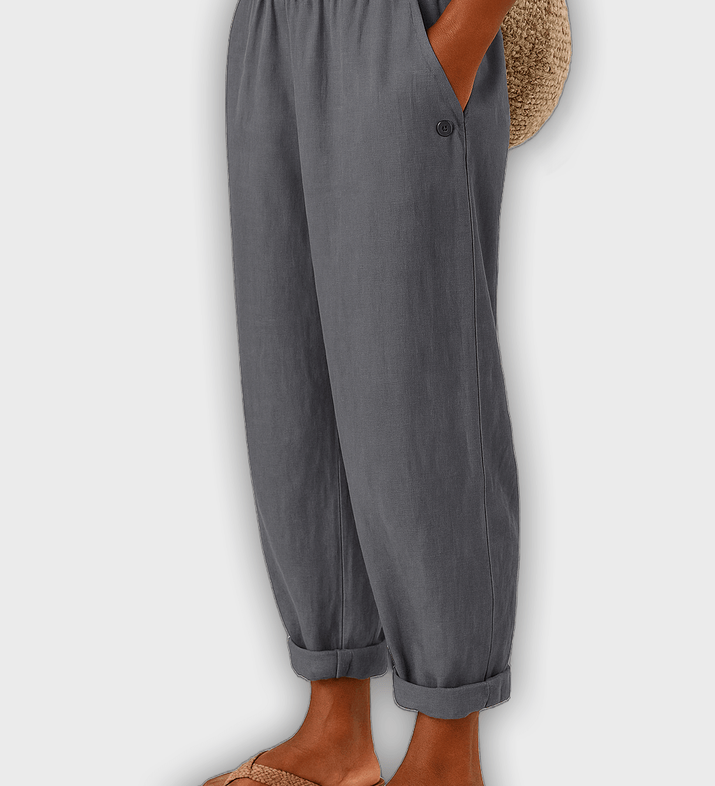 Elegant Summer Pants with Side Pockets