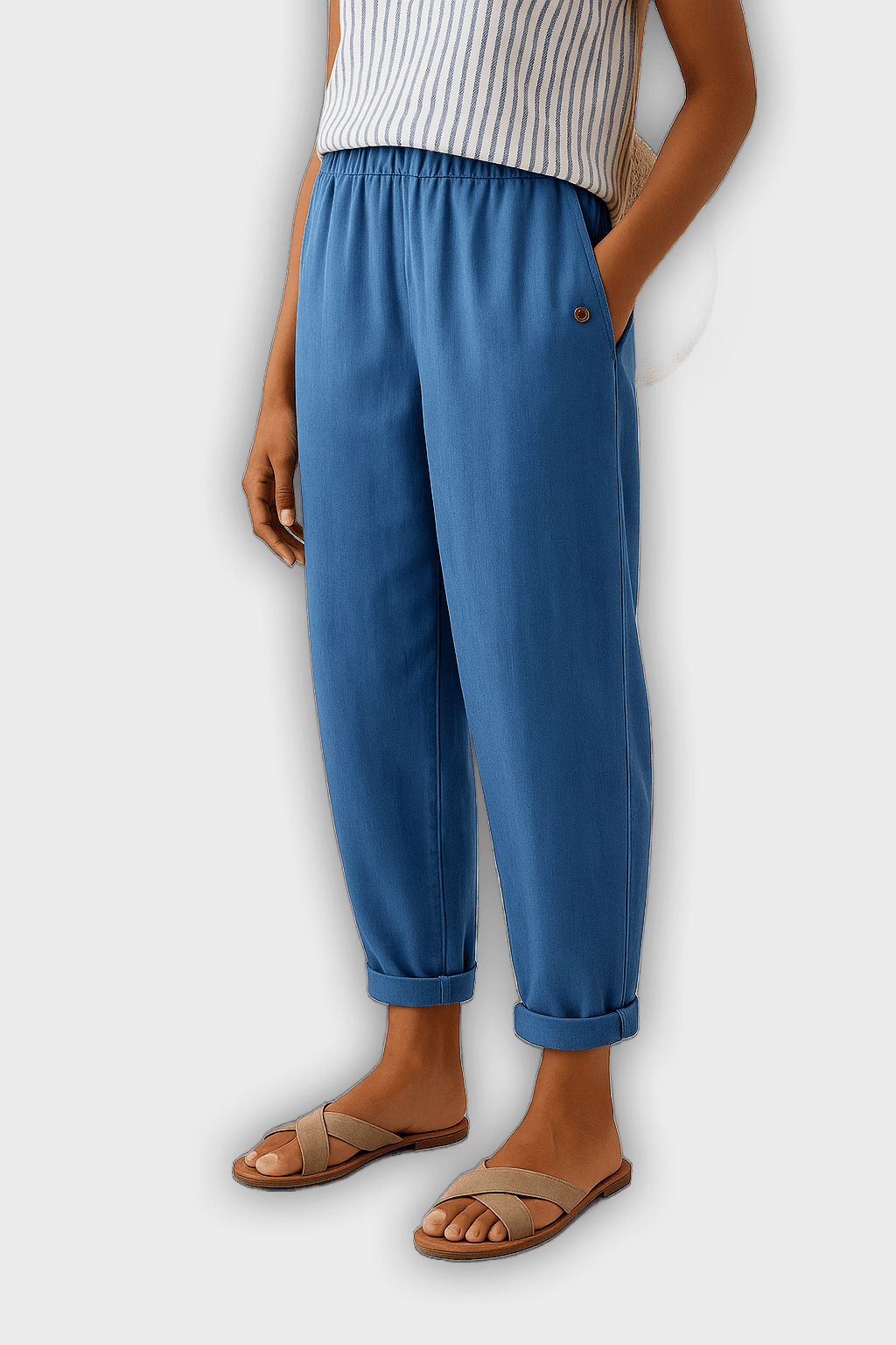 Elegant Summer Pants with Side Pockets