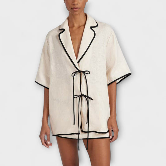 Luan – A Cozy Set with Black Stripes