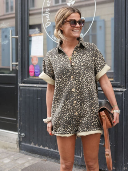 Nonata™ | Shirt Dress with Tiger Print