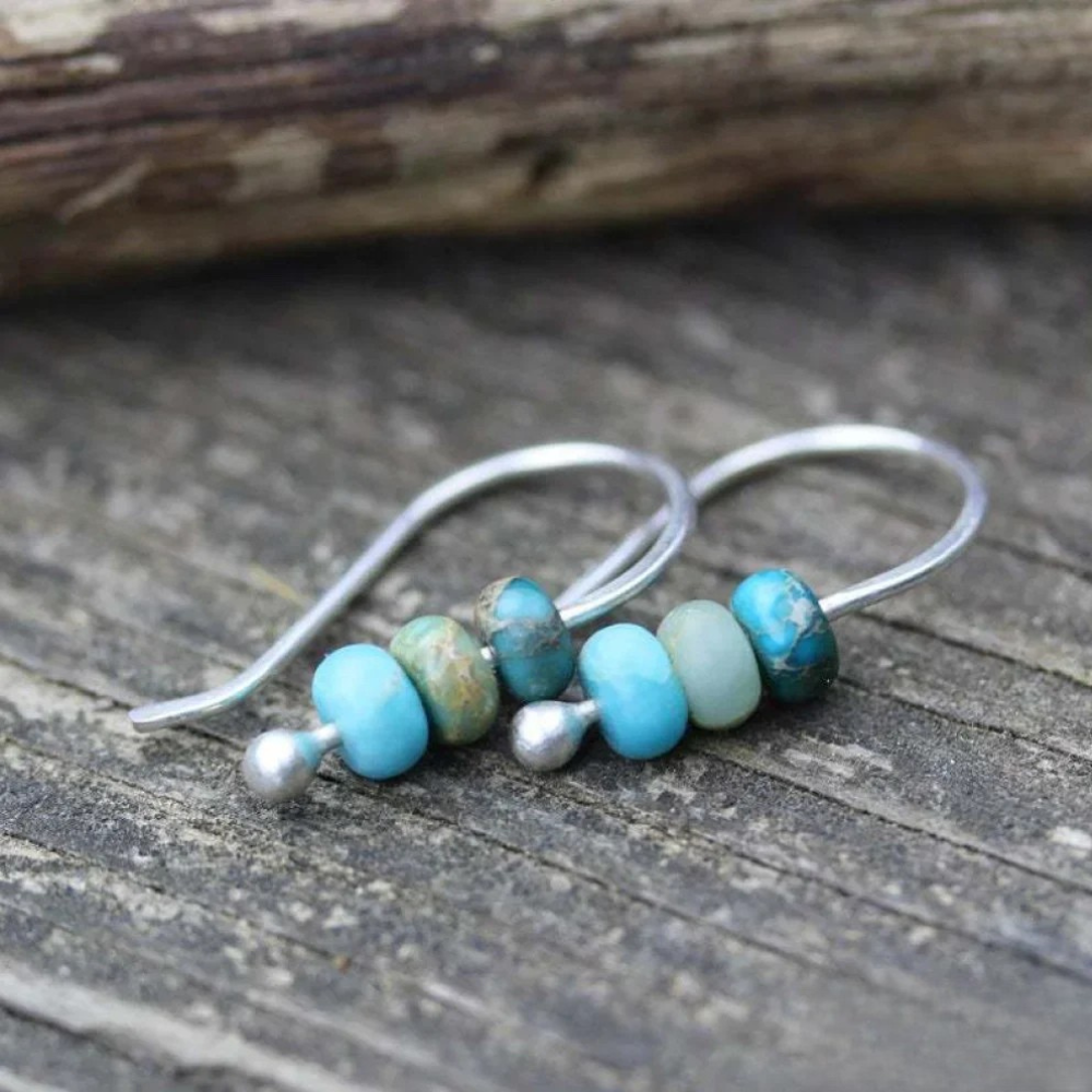 Luxury Turquoise Pearl Earrings