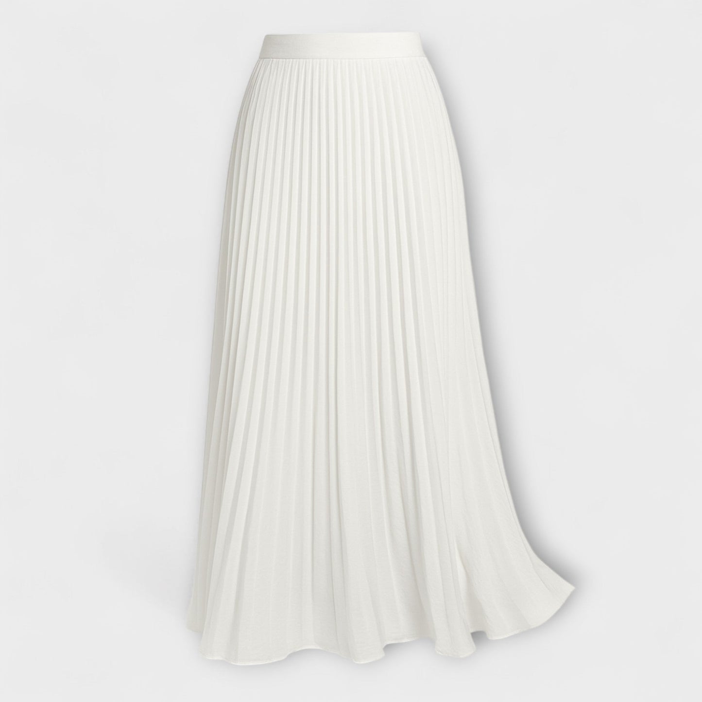 Apricot Pleated Maxi Skirt - Elegance and Comfort in Every Step