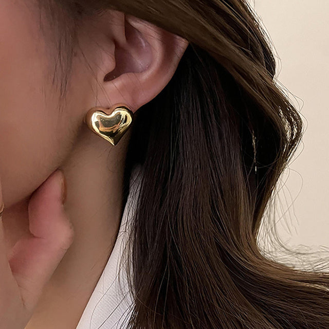 Elegant Heart Earrings with Quality Zirconia