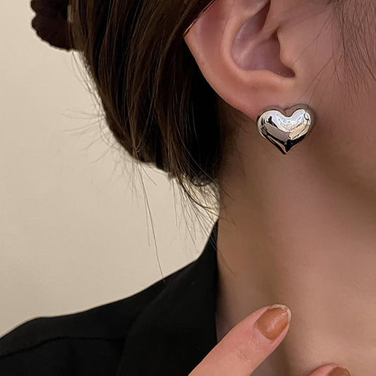 Elegant Heart Earrings with Quality Zirconia