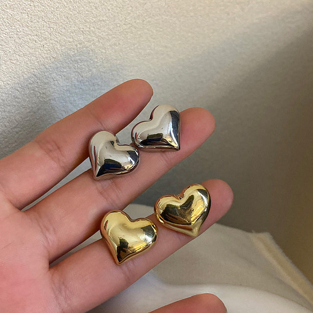 Elegant Heart Earrings with Quality Zirconia