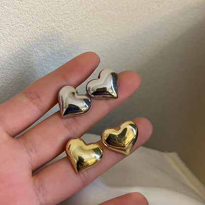 Elegant Heart Earrings with Quality Zirconia