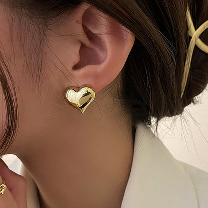 Elegant Heart Earrings with Quality Zirconia