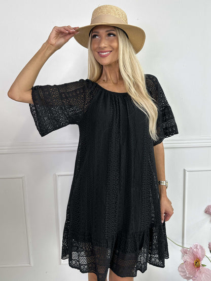 Galatea Sleeves - Dress Made of Soft Lace Cotton