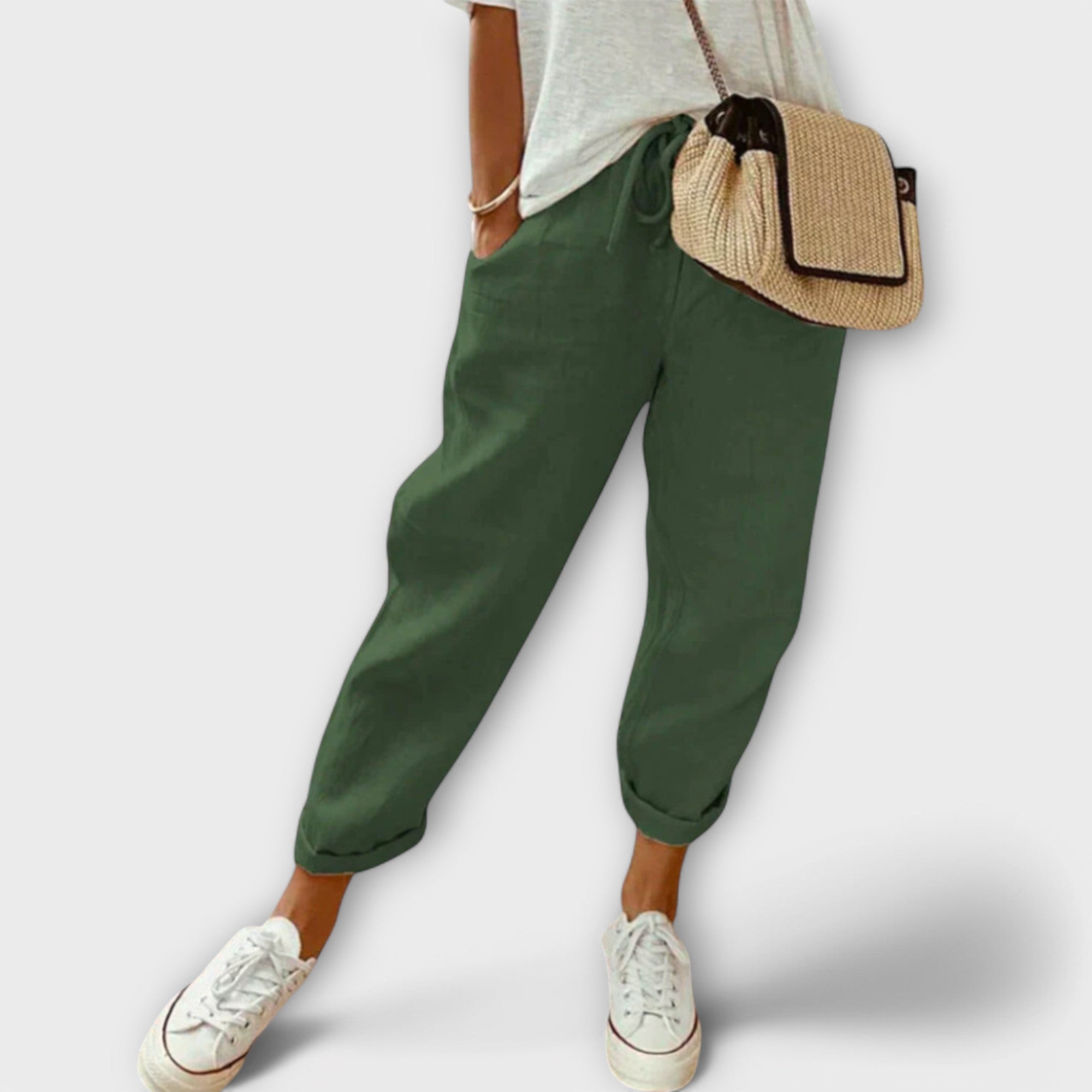 Linen Pants with a Relaxed Fit