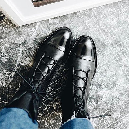 Black PU Ankle Boots for Women – Comfort and Style for Every Occasion