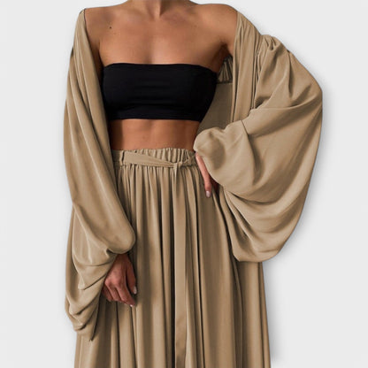 Lomara – Three-Piece Lounge Set with Kimono