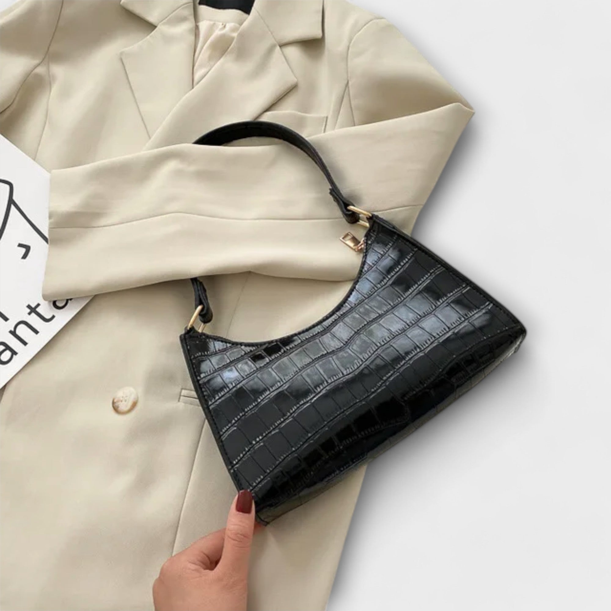 Shiny Leather HLaura Bag - Perfect Style and Functionality