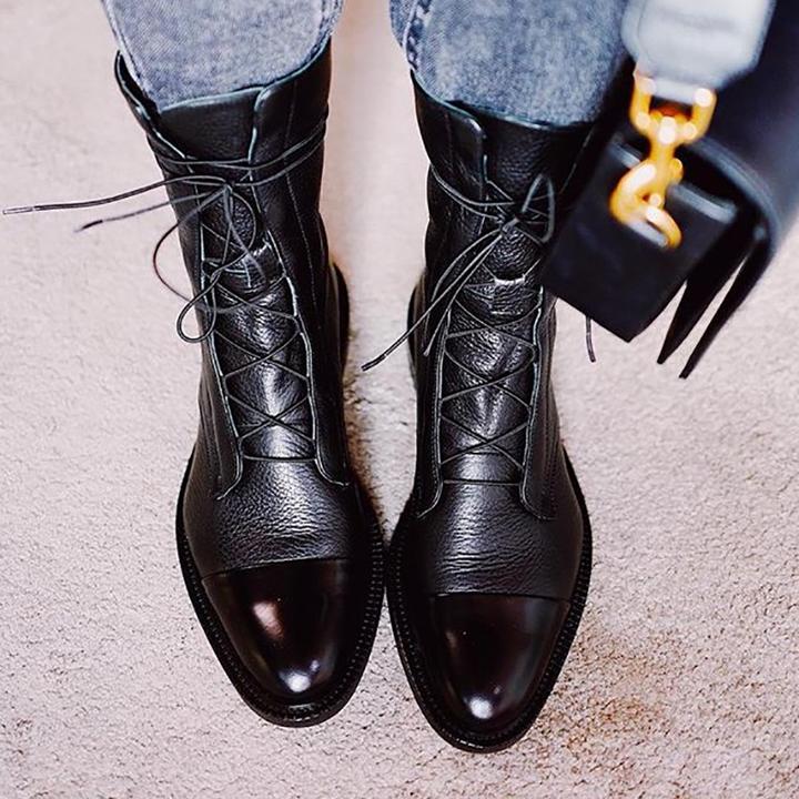 Black PU Ankle Boots for Women – Comfort and Style for Every Occasion
