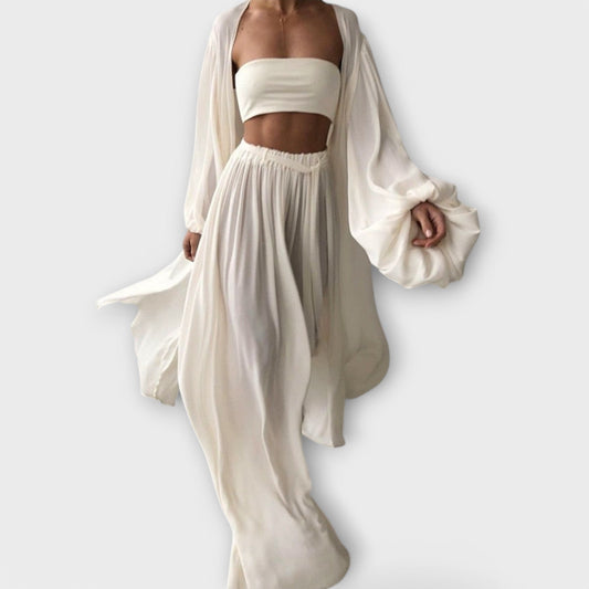 Lomara – Three-Piece Lounge Set with Kimono