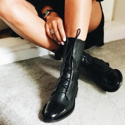 Black PU Ankle Boots for Women – Comfort and Style for Every Occasion